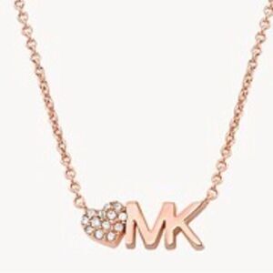 Michael Kors Logo Heart Necklace